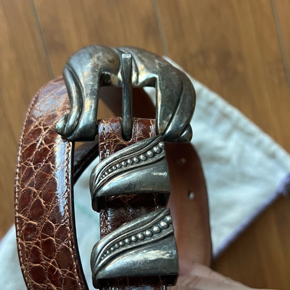 Barry Kieselstein-Cord Vintage Alligator/Silver Belt - Picture 10 of 10